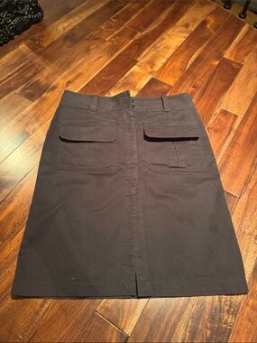Wilfred Brown Cargo-Pocket Pencil Skirt